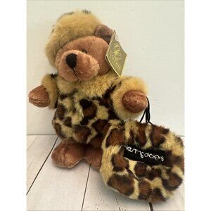 1999 Bloomingdale’s Galerie au Chocolat Teddy Bear Animal Print 9” MWMT